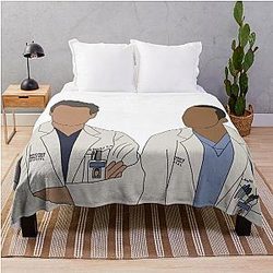 Mark Sloan and Jackson Avery the Plastics Throw Blanket
