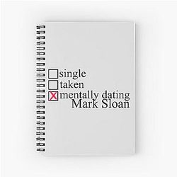 Mentally Dating Mark Sloan Notebook