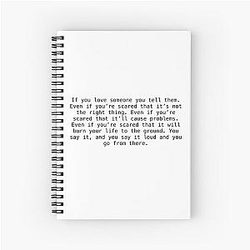 Mark Sloan If You Love Someone Spiral Notebook