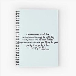 If you love someone, tell them - Mark Sloan Spiral Notebook