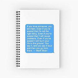 Mark Sloan Spiral Notebook
