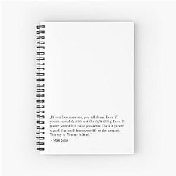 Mark Sloan quote Notebook