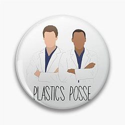 Plastics Posse - Mark Sloan and Jackson Avery Pin