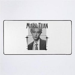 Got Mark Tuan Korean Boy Group KPop Scrapbook Collage Cozy Y2K Vintage Design Desk Mat