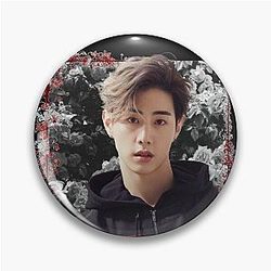 Mark Tuan MONSTA X Mark Korean Kpop Floral Design Pin