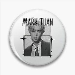 Got Mark Tuan Vintage Pin KPop Scrapbook Cozy Design