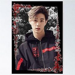 Mark Tuan GOT7 Korean Kpop Floral Design Poster