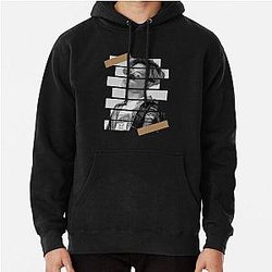 Mark Tuan GOT7 Korean Kpop Monochrome Stripe Pullover Hoodie