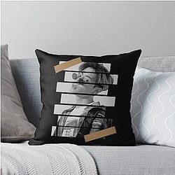 Mark Tuan GOT 7 Korean Kpop Monochrome Stripe Design Throw Pillow