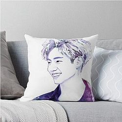 KPOP GOT7 Mark Tuan Watercolour Design Throw Pillow