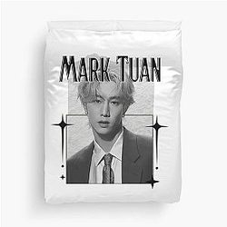 Got 7 Mark Tuan Korean Boy Group K-Pop Scrapbook Collage Cozy Y2K Vintage Design Duvet Cover