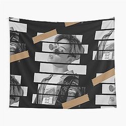 Mark Tuan GOT 7 Mark Korean Kpop Monochrome Design Tapestry