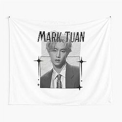 Got Mark Tuan Korean Boy Group KPop Scrapbook Collage Cozy Y2K Vintage Design Tapestry