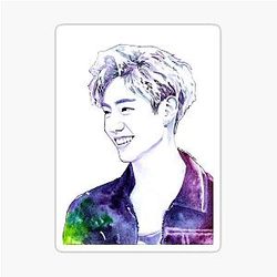 K-Pop, Got7, Mark Tuan, Watercolour Design Sticker