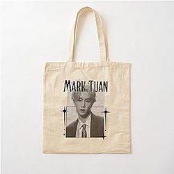 Got 7 Mark Tuan Korean Boy Group KPop Cotton Tote Bag Collage Cozy Vintage Y2K Design