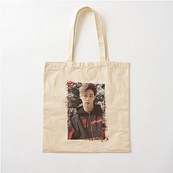 Mark Tuan Got 7 Mark Korean K-pop Floral Design Cotton Tote Bag