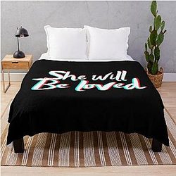 She will be loved Maroon 5 Music Pop rock Band Throw Blanket