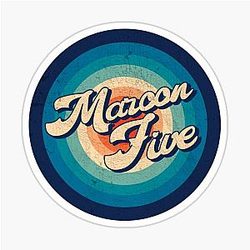 Maroon 5 - Vintage Circle Sticker
