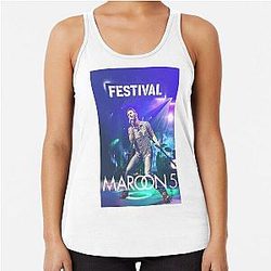 Catchy music maroon 5 Racerback Tank Top