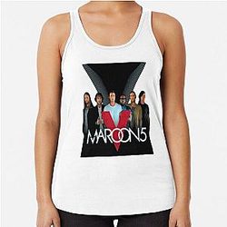 Catchy music maroon 5 Racerback Tank Top
