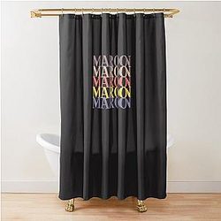Maroon 5 Times T-Shirt Shower Curtain