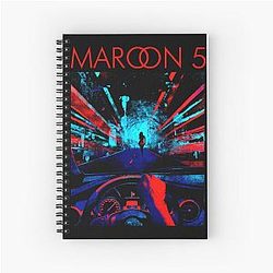 Catchy music Maroon 5 Spiral Notebook