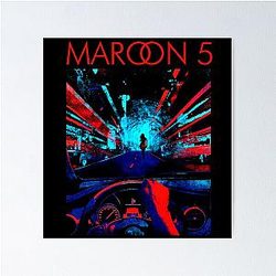 Catchy music art maroon five poster
