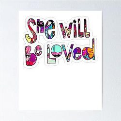 Beautiful Maroon 5 She Will Be Loved Boys Girls Poster