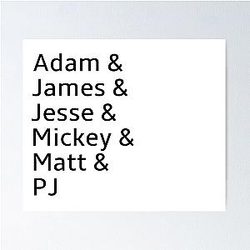 Maroon 5 Band Members Poster

I is removed and only one 'band' is kept, extra words were removed
