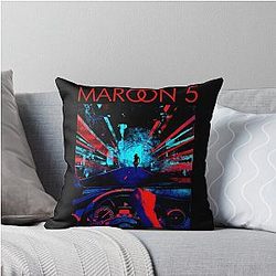 Catchy maroon 5 throw pillow
