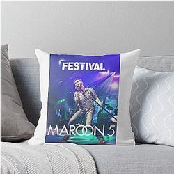 Catchy Music Art Maroon 5 Throw Pillow