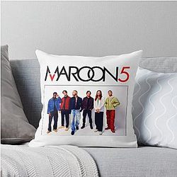 Catchy music art Maroon 5 Throw Pillow