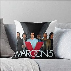 Catchy music art maroon 5 throw pillow