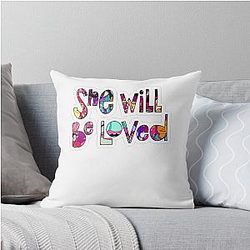 Beautiful Maroon 5 She Will Be Loved Girls Throw Pillow