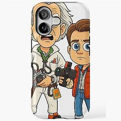 Movie Legends: Doc Brown and Marty McFly iPhone Tough Case