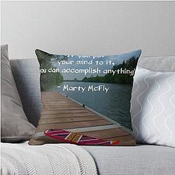 Marty McFly Throw Pillow