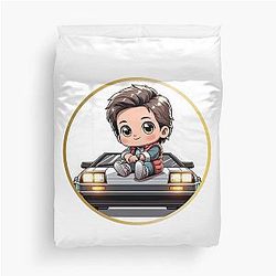 Chibi Marty McFly Duvet Cover
