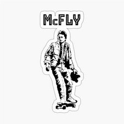 Marty McFly Back to the Future Sticker