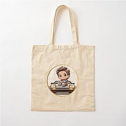 Chibi Marty McFly Cotton Tote Bag