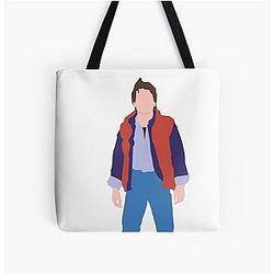 Minimalistic Marty McFly All Over Print Tote Bag