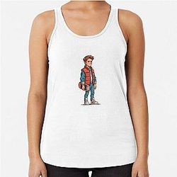 Marty McFly Back to the Future Racerback Tank Top