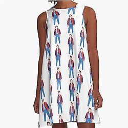 Minimalistic Marty McFly A-Line Dress