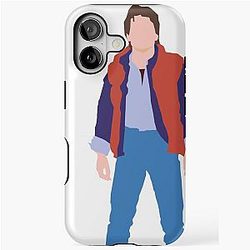Minimalistic Marty McFly iPhone Tough Case