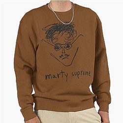 Timothée Chalamet Supreme T-Shirt Minimal Line Art Actor Graphic Tee Vintage Film Style Pullover Sweatshirt