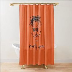 Timothée Chalamet Marty Supreme Doodle T-Shirt Minimal Line Art Actor Graphic Tee Vintage Indie Film Style Shower Curtain