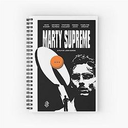 Marty Supreme Classic Movie Poster Style Vintage Spiral Notebook