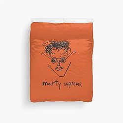 Timothée Chalamet Supreme T-Shirt, Minimal Line Art Actor Graphic Tee, Vintage Indie Film Style Duvet Cover