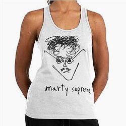 Timothée Chalamet Supreme Doodle T-Shirt Minimal Line Art Actor Graphic Tee Vintage Indie Film Style Racerback Tank Top