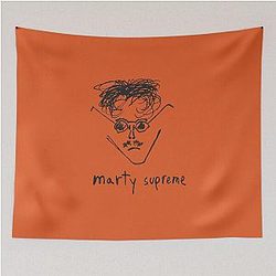 Timothée Chalamet Marty Supreme Doodle T-Shirt – Minimal Line Art Actor Graphic Tapestry