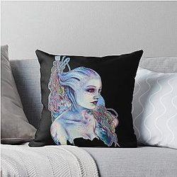 Mass Effect Game Emergency Induction Liara Throw Pillow